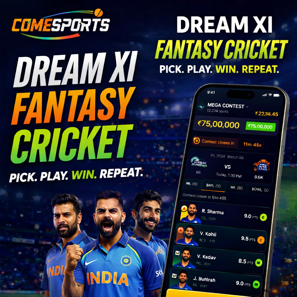 Come App Zone fantasy cricket challenge visual